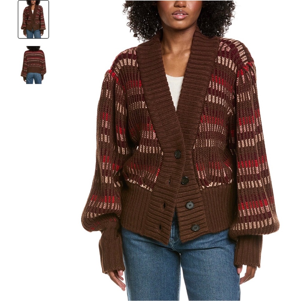 FARM RIO Multi Colored Knit Cardigan, Medium, NWT